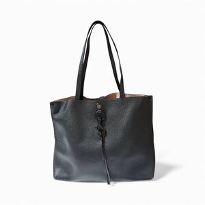Rebecca Minkoff Megan Black Leather Tote